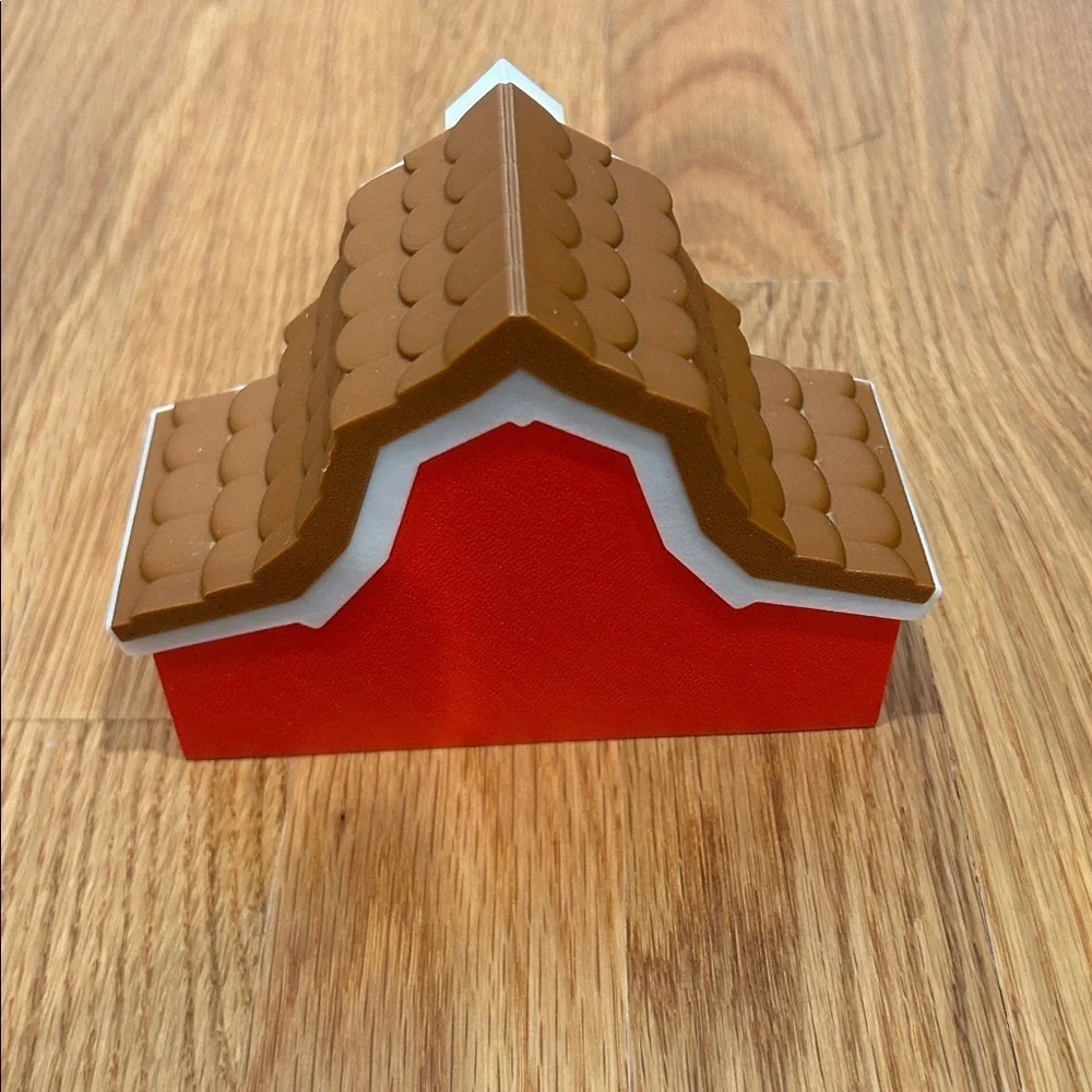 3D Print Red Barn & 4 flexi Animal collection Playset with Figures new